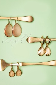 Day&Eve by Go Dutch Label - 50s The Big Drop Earrings in Peach 5
