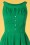 Pretty Vacant - 60s Esme Embroidery Swing Dress in Green 3