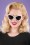 Darling Divine - 50s Boss Babe Sunglasses in Black and White 2