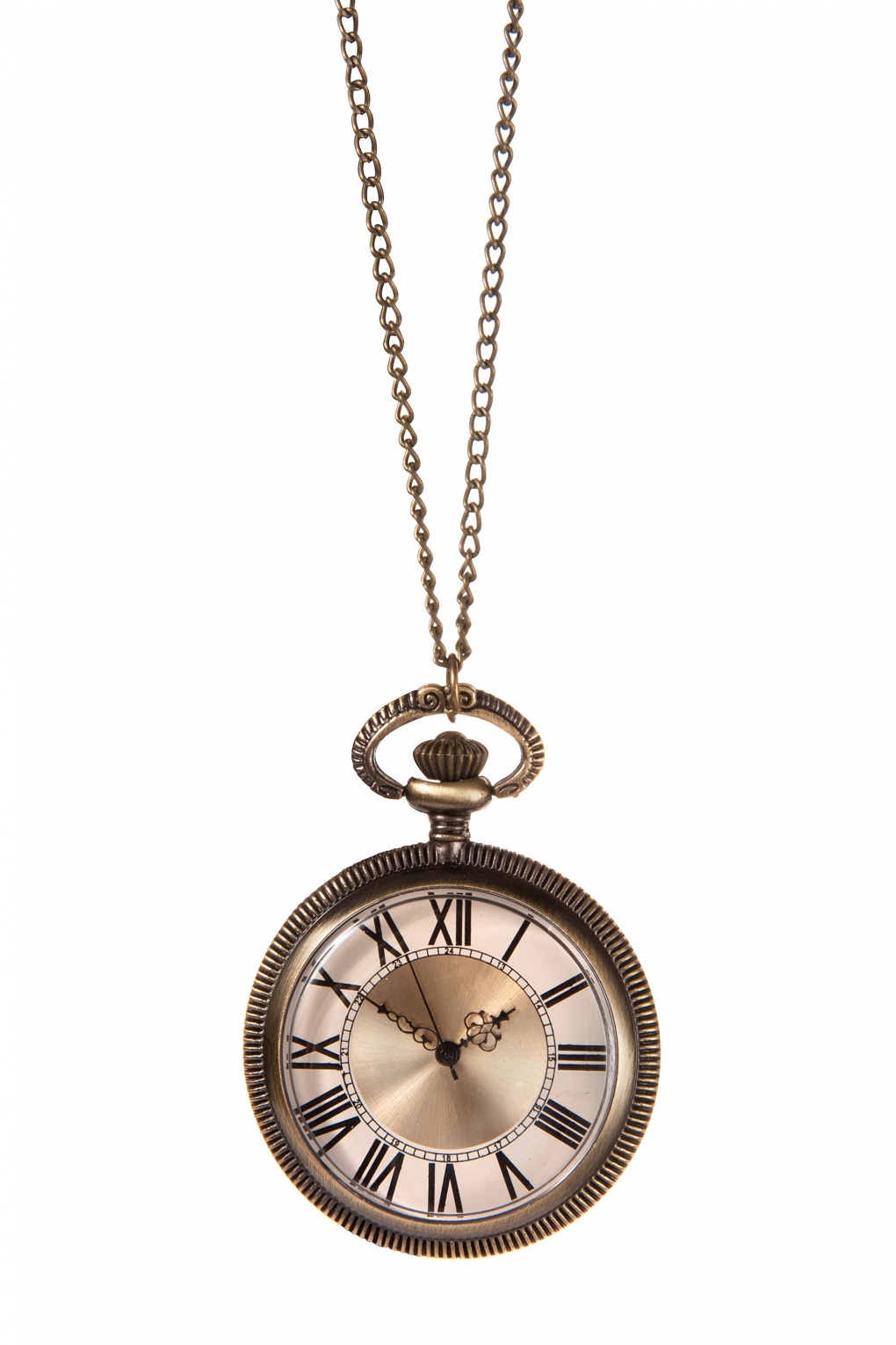 40s Simply Elegant pocket watch necklace gold
