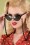 Darling Divine - Link Chain Sunglasses Cord Années 60 en Noir