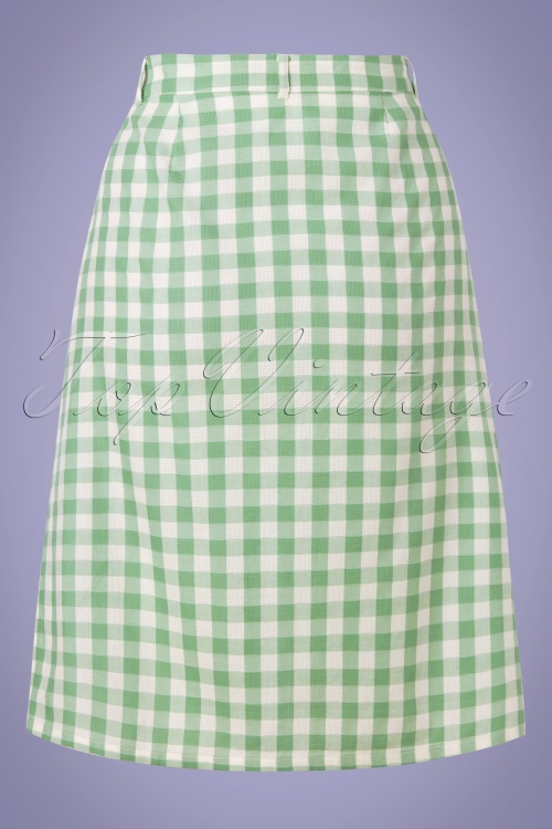 King Louie - 60s Caroll Legend Skirt in Island Green 3
