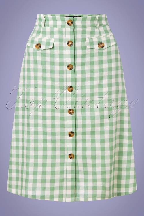 King Louie - 60s Caroll Legend Skirt in Island Green 2