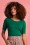 King Louie - 60s Agnes Cocoon Top in Para Green