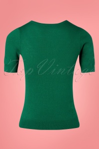 King Louie - 60s Agnes Cocoon Top in Para Green 3