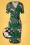 Victory Parade - TopVintage Exclusive ~ 50s Retro Kittens Swing Dress in Green