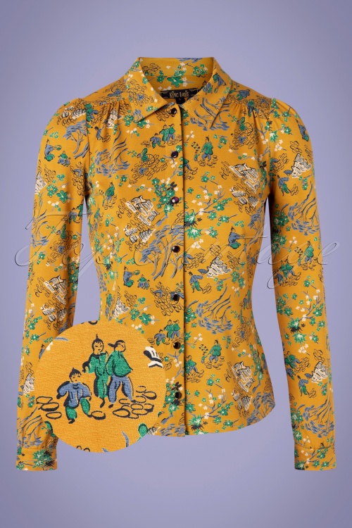 King Louie - Bonsai blouse in spice geel