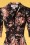 Miss Candyfloss - Giada jumpsuit met bloemenprint  in zwart 2