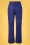 King Louie - High Waisted Sturdy Pocket Pants Années 70 en Bleu Éblouissant 3