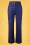 King Louie - 70s High Waisted Sturdy Pocket Pants in Dazzling Blue 2