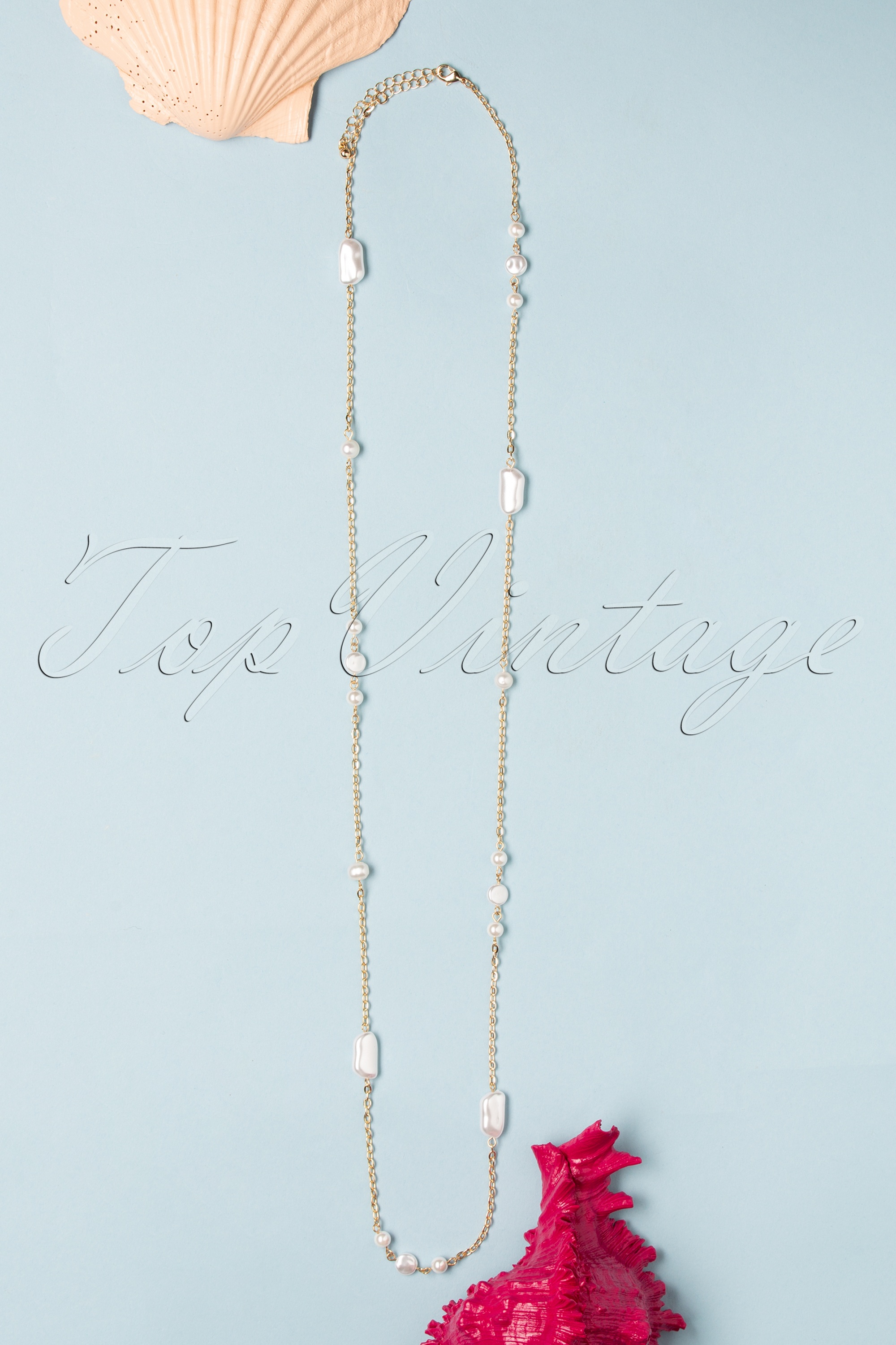 Darling Divine - No Grit No Pearls lange ketting in goud