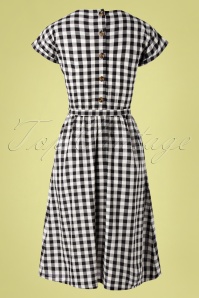 King Louie - 60s Betty Legend Dress in Black and White 3
