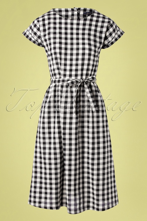 King Louie - 60s Betty Legend Dress in Black and White 2