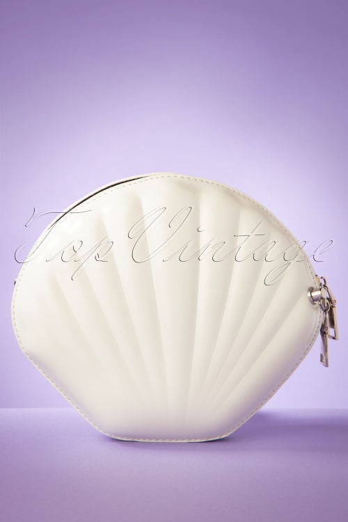 Darling Divine - Get Out Of Your Shell Bag Années 50 en Blanc Cassé