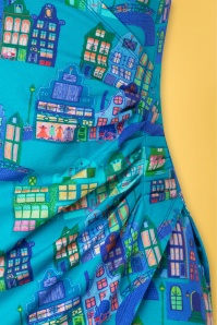 Lien & Giel - Buenos Aires Amsterdam jurk in aqua 5