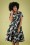 Collectif 32182 Caterina Vintage Bloom Swing Dress Green 20191030 041MW