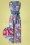 Paper Dolls - Beaufort culotte jumpsuit met bloemenprint in lavendelblauw 2