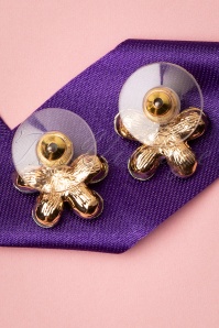 Day&Eve by Go Dutch Label - 50s Flower Studs in Ocean Blue 3