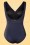 Marc & André Paris - 50s Vivienne Golden Shimmer Swimsuit in Midnight Blue 4