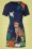 Yumi - Geparden-Tunika-Kleid in Marineblau 2