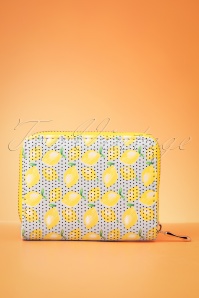 Darling Divine - 50s Lemon Wallet in Blue and Yellow 4