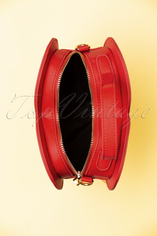 Lulu Hun - Bina hartvormige tas in rood 2