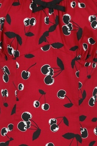 Bunny - 50s Alison Top in Red 3
