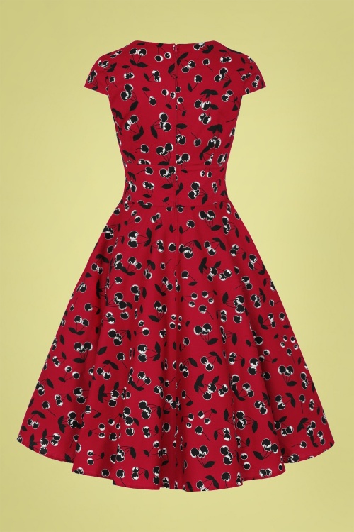Bunny - 50s Alison Swing Dress in Red 5