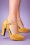 Tamaris - 60s Donna Suede T-Strap Pumps in Yellow