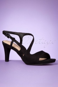 Tamaris - Suzie sandalettes in zwart 2