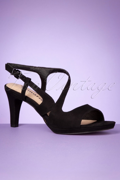 Tamaris - 50s Suzie Sandalettes in Black 2