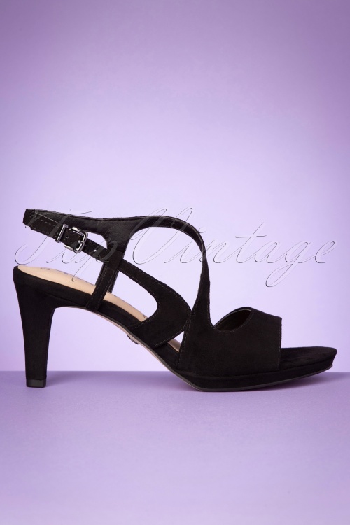 Tamaris - 50s Suzie Sandalettes in Black 5
