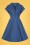 Bunny - 50s Freddie Swing Dress in Denim Blue