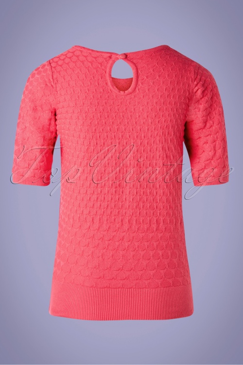 Chills & Fever - 60s Maite Top in Hot Pink 2