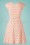 Chills & Fever - 60s Marilyn Radish Dress in Peach Pink 5
