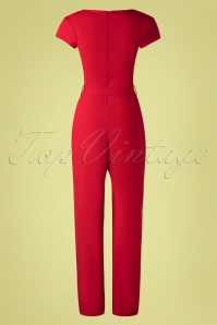 Vintage Chic for Topvintage - Senne jumpsuit in lippenstiftrood 5