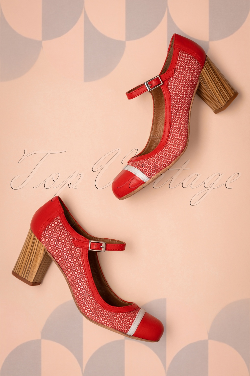 red leather mary janes