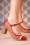 Nemonic - 60s Frida Leather Mary Jane Pumps in Red 2