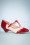 B.A.I.T. - 50s Ione Spectator T-Strap Pump in Red and White 2