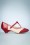 B.A.I.T. - 50s Ione Spectator T-Strap Pump in Red and White 5