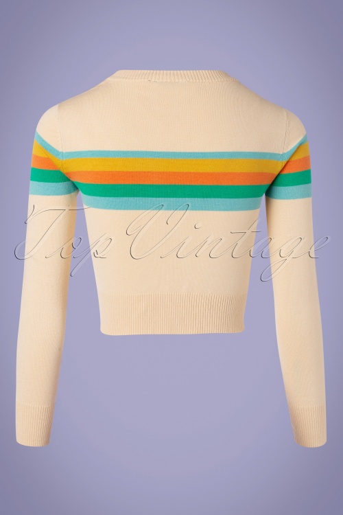 Vixen - McKenzie Rainbow Pullover in Creme 4