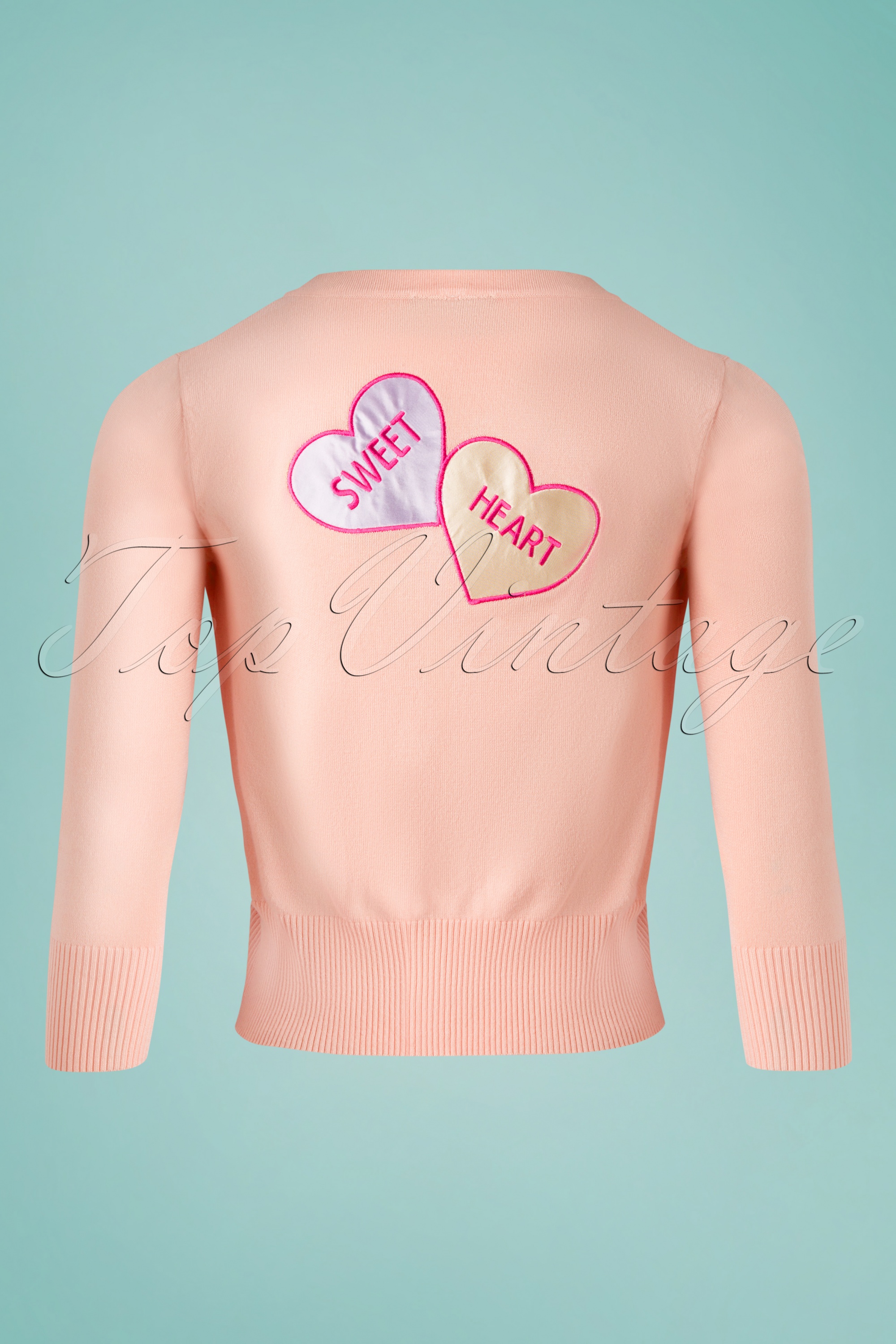 Vixen - Unreal Redheads Collaboration ~ Kim Love Heart vest in roze 2