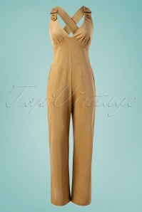 Vintage Chic for Topvintage - Laverna Pencil Dress Années 50 en Vert Bouteille