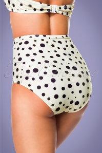 Belsira - Dotted Bikini Pants Années 50 en Ivoire 5