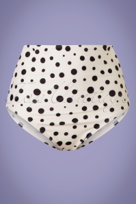 Belsira - 50s Dotted Bikini Pants in Ivory 2