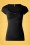 Blutsgeschwister - 50s Logo Feminine Short Sleeve Top in Black