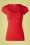Blutsgeschwister - Logo Feminine Short Sleeve Top Années 50 en Rouge 2