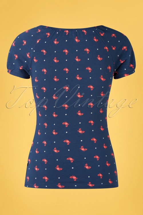 Blutsgeschwister - Start It With A Kiss t-shirt in Mr Crab navy 3