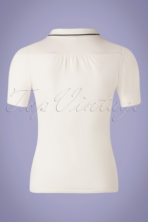 Blutsgeschwister - Jersey-Bluse mit Logo in Simply White 2