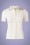 Blutsgeschwister - 60s Logo Jersey Blousette in Simply White